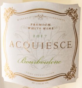 2017 Bourboulenc label