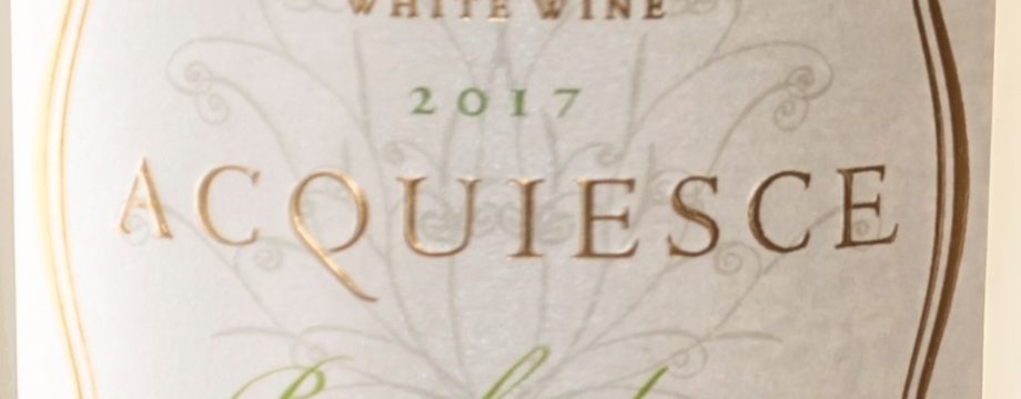 2017 Acquiesce Bourbolenc Lodi