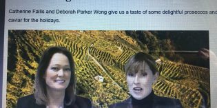 PROSECCO AND CAVIAR WITH CATHERINE FALLIS AND DEBORAH PARKER WONG