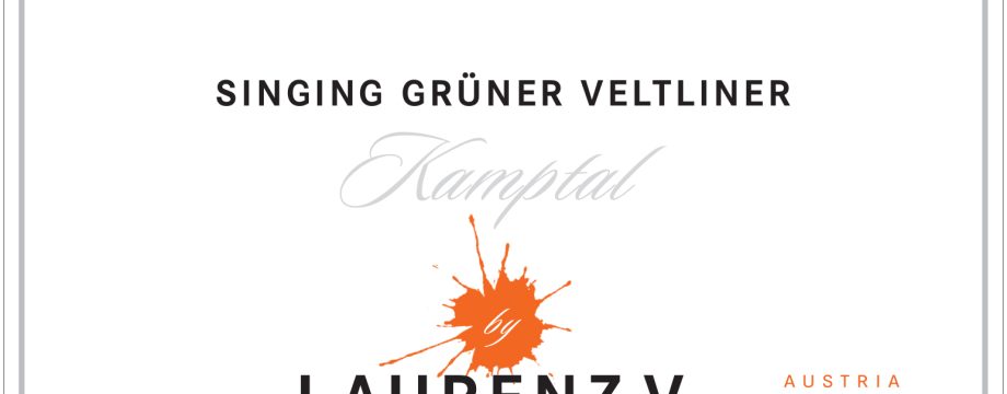 2023 Laurenz V. Singing Gruner Veltliner Kamptal